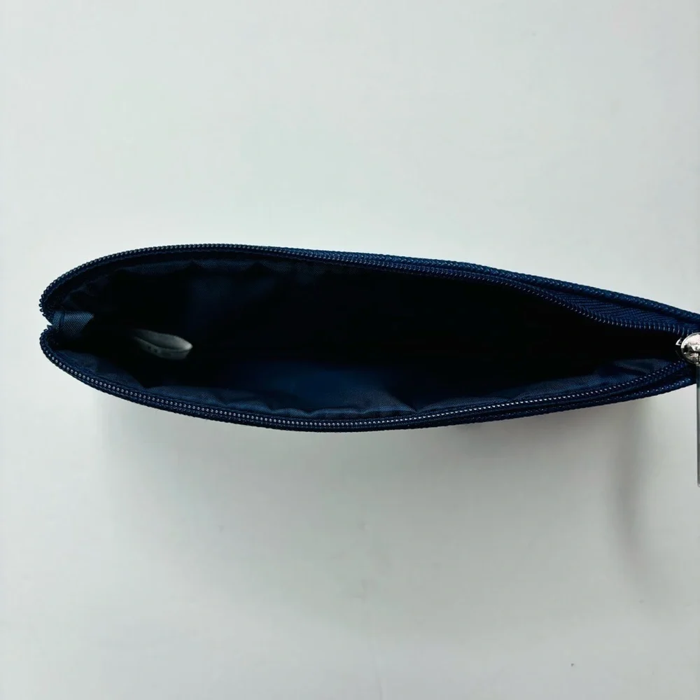 ELEMIS Blue Small Zipper Makeup Pouch